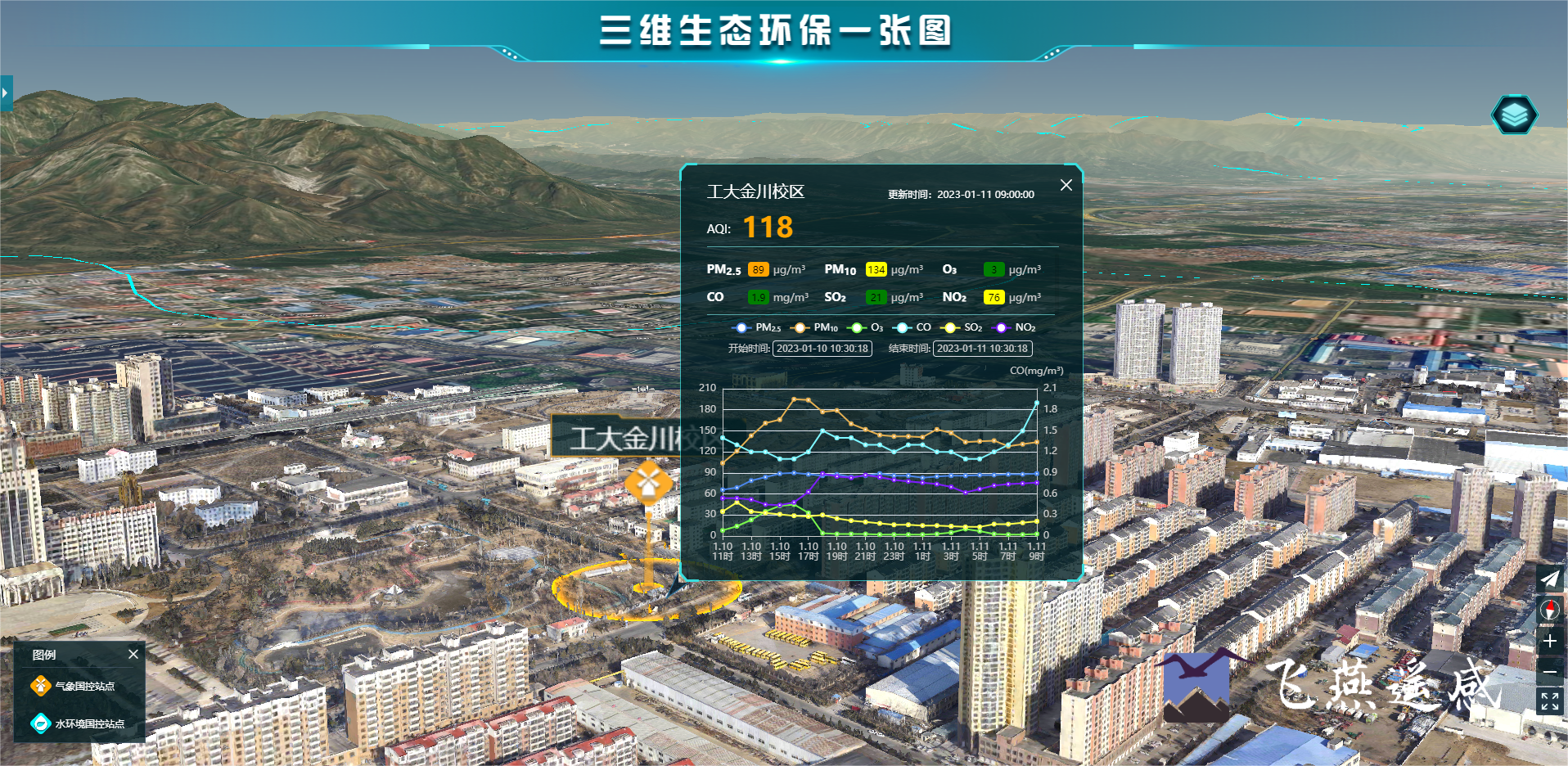 智慧環(huán)保三維可視化系統(tǒng)平臺(tái)，生態(tài)環(huán)境立體場景“入行入心”